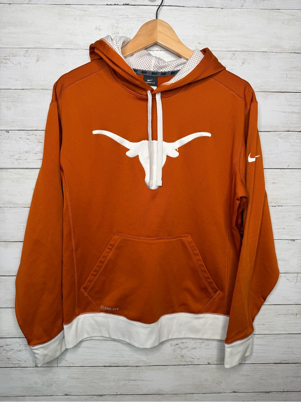 Nike Texas Longhorns Therma-FIT Hoodie Men’s Medium Burnt Orange Sweatshirt
